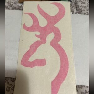 Pink browning decal